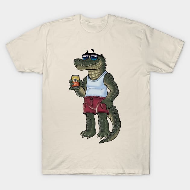 Chill Crocodile T-Shirt by Rubtox